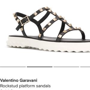 Valentino flat form sandals never worn mint condition